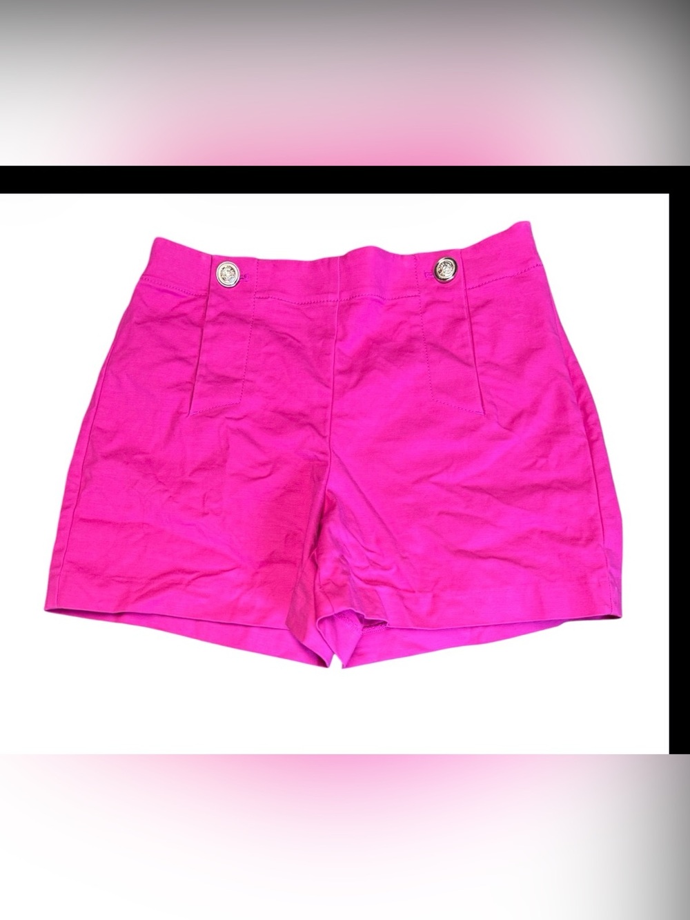 EUC Ann Taylor LOFT Shorts Womens Size 8P Pink Fuchsia Cotton Casual Walking